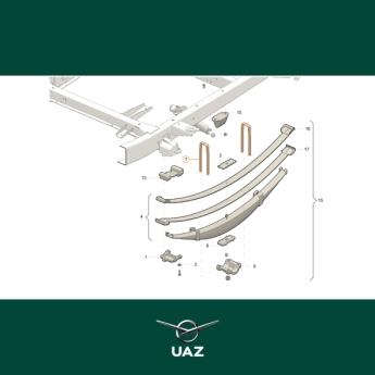 set u-bouten bladveren - UB3132