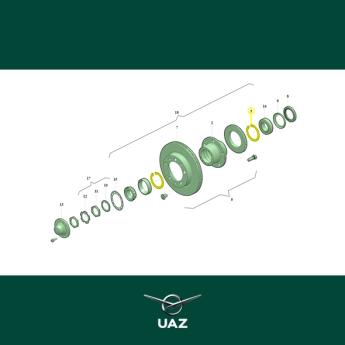 borgring wiellager - UB2027