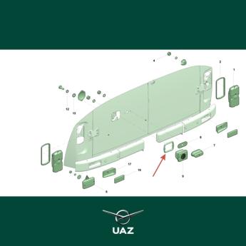 pakking achteruitrijlicht - UB0009