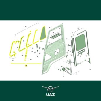 klapraam portier links - UB2212