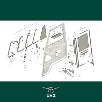 raamrubber portierraam - UB3135