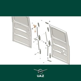 deurgreep achterdeur - UB0421