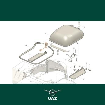 afsluitbeugel motorkap - UB1017
