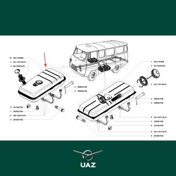 brandstoftank rechts - UB0450