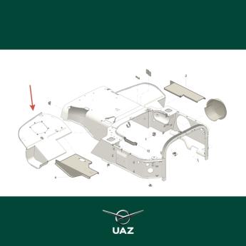 vloerplaat linksvoor - UB3225