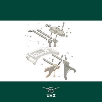 schakelvork tussenbak - UB0419