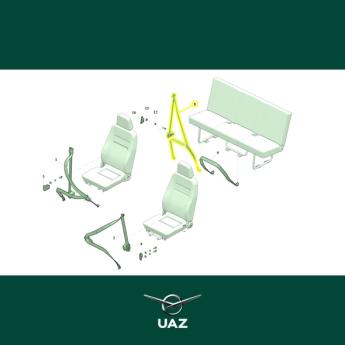veiligheidsgordel achter - UB2223