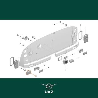 mistlamp achter - UB1436