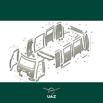 dorpel cabinedeur - UB3218