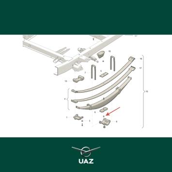 inzetstuk spacer bladveren - UB1077