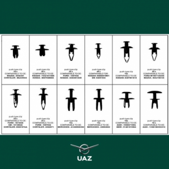 set bevestigingsclips - UB0507