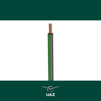 draad 1mm2 zwart / groen - UB2958