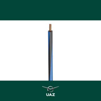 draad 1mm2 zwart / blauw - UB2959