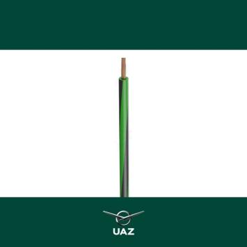 draad 1mm2 groen / zwart - UB2964