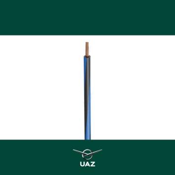 draad 1mm2 blauw / zwart - UB2962