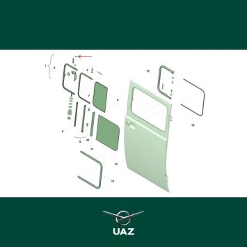 sluitring klapraam cabine - UB2341