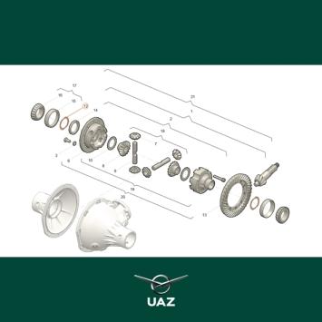 stelring differentieel timken assen - UB3098