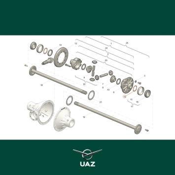 stelring differentieel timken assen - UB3098