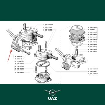 pakking brandstofpomp - UB0247