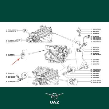 temperatuursensor motor - UB0882