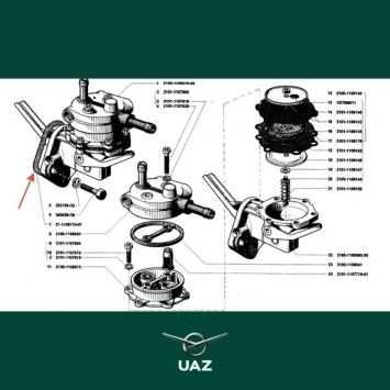pakking brandstofpomp - UB1290