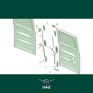 pakking deurgreep - UB2057