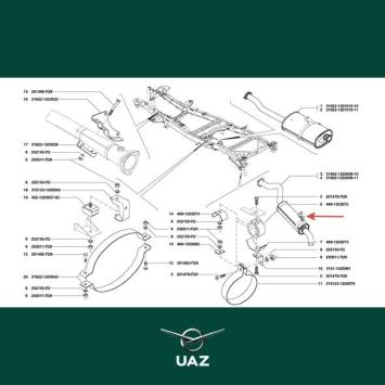 montageset uitlaat - UB1856