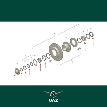 reparatieset wielnaaf - UB0560