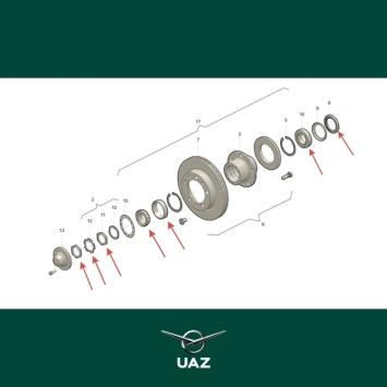 reparatieset wielnaaf - UB1038