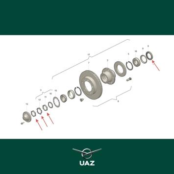 reparatieset wielnaaf - UB1039