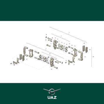 reparatieset remklauw - UB0643