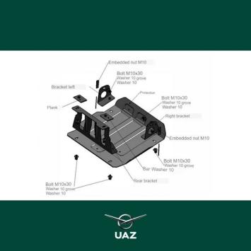 beschermplaat stuurinrichting - UB2349