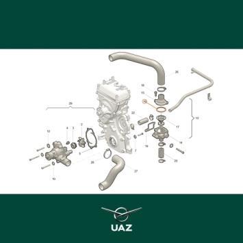 pakking thermostaat - UB0722