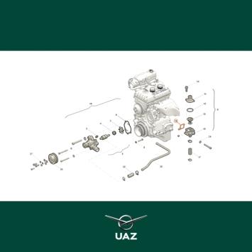 pakking thermostaatbehuizing - UB0739