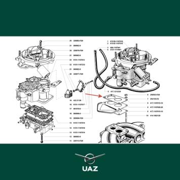 pakking carburateur - UB1169