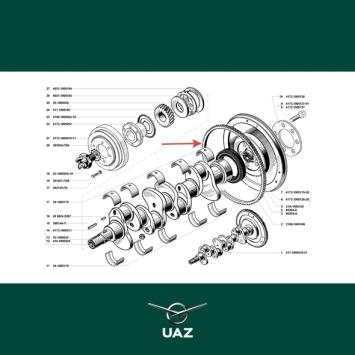 starterkrans vliegwiel - UB2509