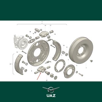 remcilinder handrem - UB0698