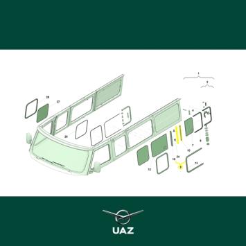 staander klapraam cabine - UB2334
