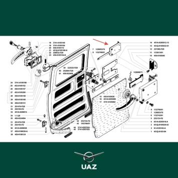 slot cabinedeur - UB0898