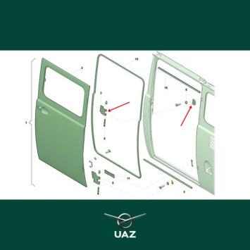 scharnier cabinedeur - UB3297