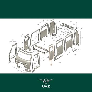 zijpaneel cabine links - UB3248