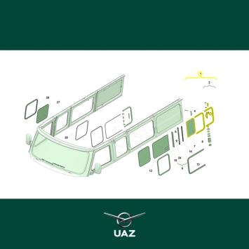 klapraam cabine links - UB2332