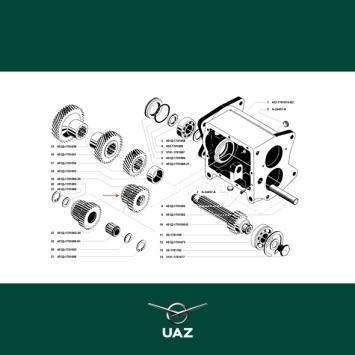 tandwiel versnellingsbak - UB2131