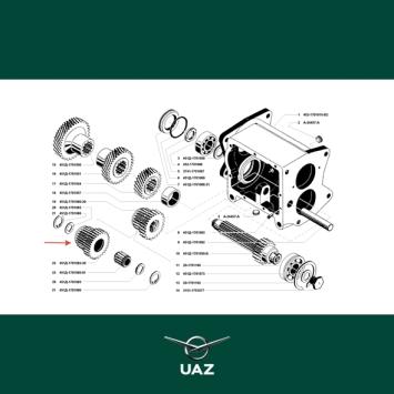tandwiel versnellingsbak - UB2196