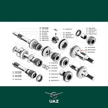 tandwiel versnellingsbak - UB2193