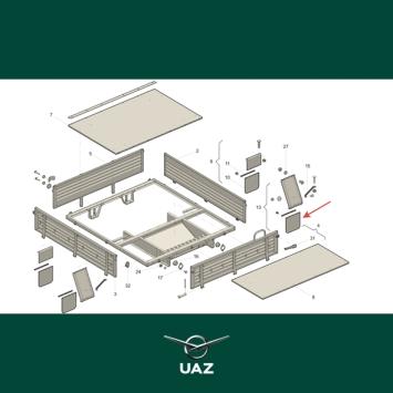 spatlap achterwiel - UB0141