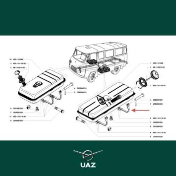 spanband brandstoftank - UB1316