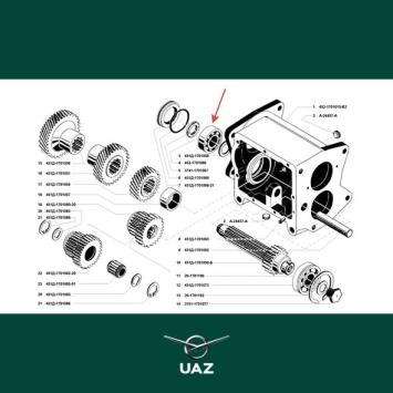 lager versnellingsbak - UB1782