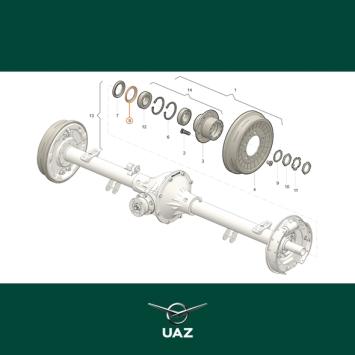 oliekeerringhouder wielnaaf - UB0564