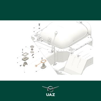 borgplaat manchet - UB1046